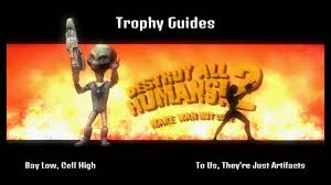 You can see a little spot of road to the right of the base. Destroy All Humans 2 Trophy Guides For Collectables In Bay City Youtube