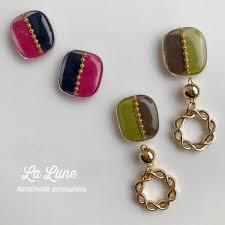 la lune111 s galleryさんの作品一覧 レジン ピアス レジン ピアス 作り方 手作り アクセサリー レジン