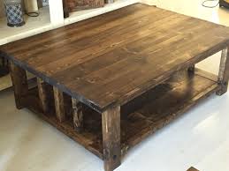 Rustic Coffee Table Stained Dark Walnut Coffee Table Stained Table Rustic Coffee Tables