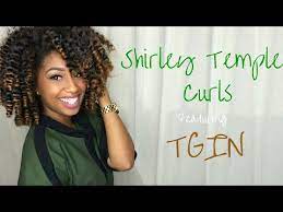 Shirley Temple Curls On Natural Hair Ft Tgin Natural Hair Styles Natural Hair Styles For Black Women Curly Hair Styles Naturally