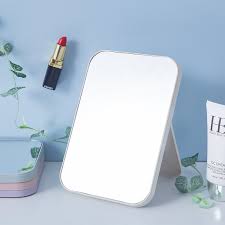 Some homeowners find round and oval mirrors more attractive and modern. Supply Hd Makeup Mirror Desktop Simple Cosmetic Mirror Square Princess Mirror Simple Foldable And Portable Large Size Mirror