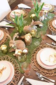 Love This Easter Table Setting And Especially These Bunny Plates Easter Table Settings Spring Easter Decor Easter Tablescapes