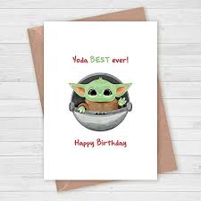 We have a card to suit every taste of rude humour and you are bound to find an occasion card to cheer someone up! Mandalorian Star Wars Baby Yoda Best Baby Yoda Birthday Card Cute