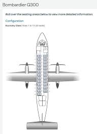 air new zealand airlines bombardier q300 aircraft seating