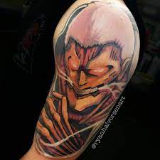 Maybe you would like to learn more about one of these? Tattoo Done By Ryan Halvorsen Ryanhalvorsenart On Insta At Evocative Tattoo In Glendale Arizona A Perfect Start To My Anime Sleeve Gonna Do Eren Next To Finish The Outside Of My Arm