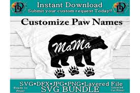 Download Mama Bear Svg Bear Cubs Svg Mom Svg Baby Bear Mom Life Cut File D By Dynamic Dimensions Thehungryjpeg Com
