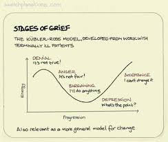Stages Of Grief This Is An Adapted Version Of The Kubler Ross Model For The Stages Of Grief From Her Work With Terminally Il Stages Of Grief Grief Kubler Ross