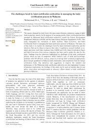 We did not find results for: Pdf The Challenges Faced By Halal Certification Authorities In Managing The Halal Certification Process In Malaysia