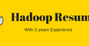 Hadoop Resume Sample Resume Of Hadoop Developer With 3 Years Experience