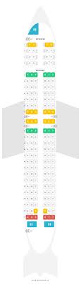 Seat Map Boeing 737 800 738 Caribbean Airlines Find The