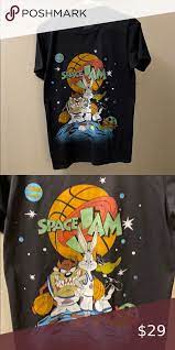 Space Jam Novelty Tee Space Jam Novelty Tee Short Sleeve Black Size Small Never Worn New Without Tags Nwot Warner Bro Novelty Tees Clothes Design Novelty