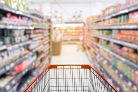 Blur Supermarket Aisle With Empty Red Sh Premium Photo Freepik Photo Food Business Sale Building Supermarket Supermarket Logo Photography Kit