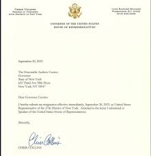 Andrew cuomo's resignation intensified late monday after a. Nick Reisman On Twitter As Per Gov Cuomo S Office Here Is Rep Chris Collins S Resignation Letter