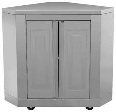 Outside kitchen metal cabinets barbecue grill outdoor kitchen stainless steel 304 modular kitchen bbq island. Mk06ss304 42 Pro Style Modular Outdoor Kitchen Corner Cabinet In Stainless Steel Appliances Connection