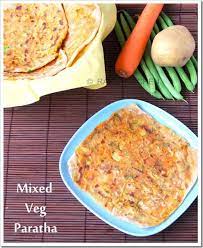 Mixed Veg Paratha Recipe Raks Kitchen Recipe Paratha How To Cook Potatoes Baby Food Recipes