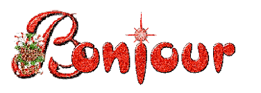 Bonjour scintillant - image animée GIF