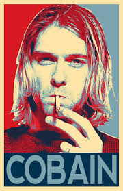 Reproduction kurt cobain poster, nirvana, grunge, black & white. Kurt Cobain From Nirvana Illustration 3 Rock And Roll Music Image 1 Nirvana Illustration Nirvana Art Rock Band Posters