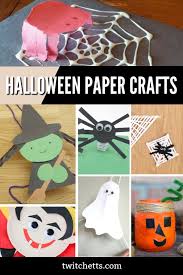 Easy halloween arts and crafts. 20 Easy Halloween Paper Crafts Kids Will Want To Make Twitchetts