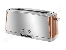 Russell Hobbs 24310 56 Pas Cher Grille Pain Gris Inox Cuivre Rose Technologie Fast Toast 55 Plus Rapide 1 Longue Fente Rech Viennoiserie Livraison Gratuite
