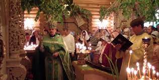 Πεντηκοστή), неде́ля святой пятидеся́тницы, (греч. Gn5fpowio4dzum