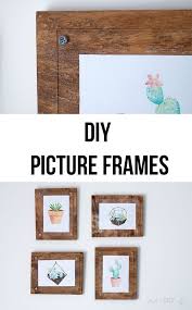 How To Make A Simple Photo Frame Diy Picture Frames Simple Photo Frame Diy Frame