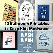 Bathroom Decor To Keep Kids Motivated Kid Bathroom Decor Diy Bathroom Decor Printable Bathroom Decor