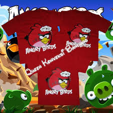 Kaos Anak Sablon Angry Bird