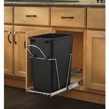 Shop Rev A Shelf 35 Quart Plastic Pull Out Trash Can At Lowes Com Waste Container Rev A Shelf Kitchen Trash Cans
