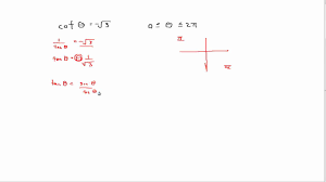Math30 Determining Exact Values For Cot 8 Youtube