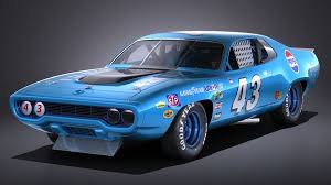 Mopar day at detail garage buena park. Plymouth Roadrunner Nascar Richard Petty 1971 Modello 3d 149 Obj Max Lwo Fbx C4d 3ds Free3d
