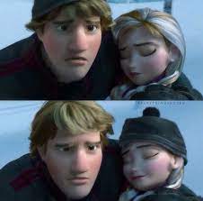 I Just Love How Kristoff Gives Anna His Hat And How Anna Is Smiling Knowing That He Really Cares But Not Realizi Frozen Halloween Cute Princess Anna Kristoff