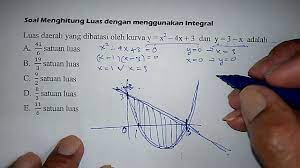 Jika daerah yang dibatasi oleh sumbu y, kurva y = x2 dan garis y = a2 dimana a ≠ 0 diputar mengelilingi sumbu x volumenya sama dengan jika daerah itu diputar mengelilingi sumbu y. Tutorial Integral Menghitung Luas 1 Matematika Sma Youtube