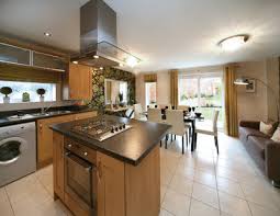 open plan kitchen dining, open plan