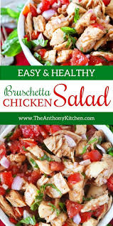 Bruschetta Chicken Salad Recipe Chicken Salad Recipes Healthy Chicken Salad Recipe Healthy Chicken Salad