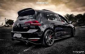 2 2017 Gti Volkswagen Sport Bc Racing Lowering Springs Vertini Rf13 Machined Black Volkswagen Gti Vw Golf R Mk7 Gti Mk7