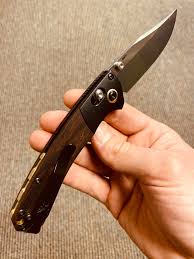 3 benchmade 740 dejavoo reviews. Benchmade Mini Crooked River With Flytanium Brass Pivot And Back Spacer Knives
