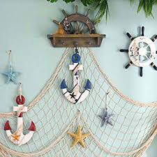 36 breezy beach inspired diy home decorating ideas. Ocean Theme Fishing Net Decoration Nautical Wall Hanging Decorative Fish Net For Pirate Sea Beach Theme Party Wall Table Decor 78inch Mediterranean Style Decor Wall Decoration Creamy White Walmart Com Walmart Com