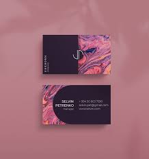 Abstract brush stoke grunge business card design vector. 20 Business Card Design Ideas To Help You Seal The Deal Flipsnack Blog