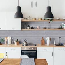 Jeffrey Court Wolfe Grey 3 In X 6 In Glossy Ceramic Wall Tile 0 125 Sq Ft 97559 The Home Depot Budget Kitchen Remodel Kitchen Remodel Kitchen Cabinet Trends