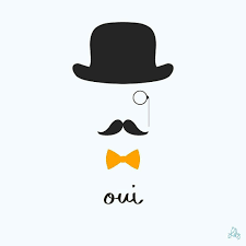 Classic Never Gets Old Man Oui French Yes Classic Fancy Bowtie Mustache Hat Eyeglasses Minimal Mustard Black Si Cool Presents Fancy Alt Men