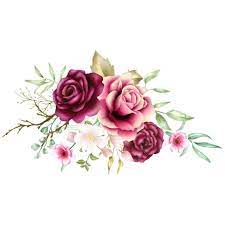 Watercolor Rose Bouquet Background Roses Clipart Rose Flower Png And Vector With Transparent Background For Free Download Watercolor Flower Illustration Flower Illustration Watercolor Rose
