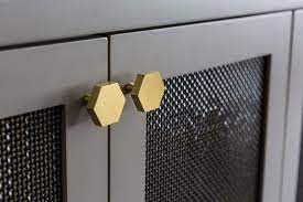 Brass decorative mesh is used almost exclusively indoors. Mesh Door Tv Cabinets Design Ideas