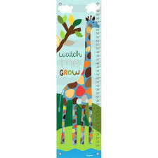 Oopsy Daisy Growth Chart Watch Me Grow Boy 12x42 By Lesley Grainger
