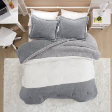 — ivory twin comforter is in stock, starting from 4 usd. Twin Twin Xl Remy Color Block Overfilled Sherpa Comforter Set Gray Ivory Target