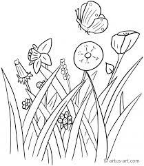 Simply do online coloring for hedgehog on the meadow coloring pages directly from your gadget, support for ipad, android tab or using our web feature. Wildflower Meadow Coloring Page Printable Coloring Page Artus Art