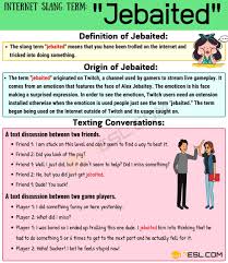 Jebaited Meaning What Does The Popular Slang Term Jebaited Mean 7 E S L In 2020 Learn English Meant To Be Feeling Stupid