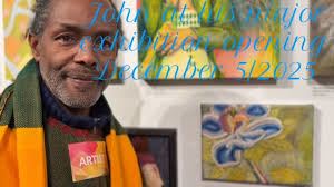 Exhibition title: The Story You Tell, opened December 5/25; Major group  exhibition; My painting is a protest against the destruction of the  bees-climate change the impact;