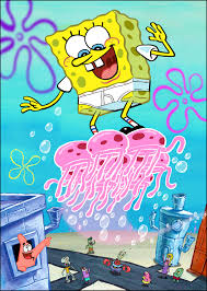 Jellyfish cartoon pink cute cnidaria animal cut out. Spongebob Squarepants Jellyfish Club Novocom Top