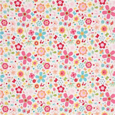 Insect Bug Flower Fabric Riley Blake Snug As A Bug 2 Blumen Stoffe Baumwollstoff