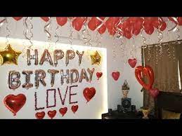 Romantic Bedroom Decoration Ideas Anniversary Decoration Youtube Birthday Room Decorations Romantic Room Surprise Birthday Room Surprise